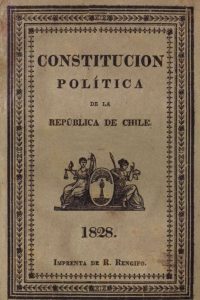portada original de Constitución de Chile de 1828