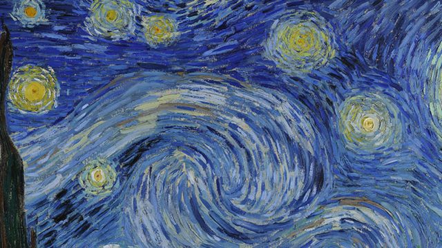 extracto del cuadro Noche estrellada de de Van Gogh, aludiendo a la salud mental