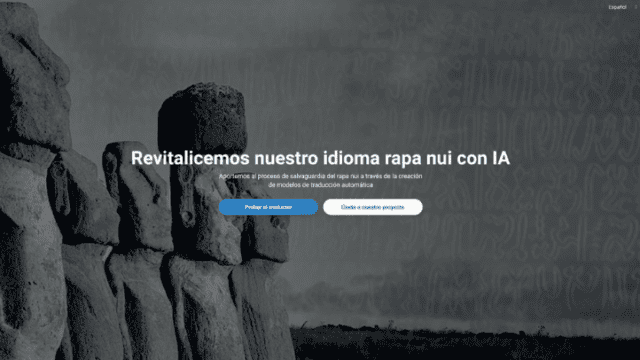 La vitalidad del Rapa Nui