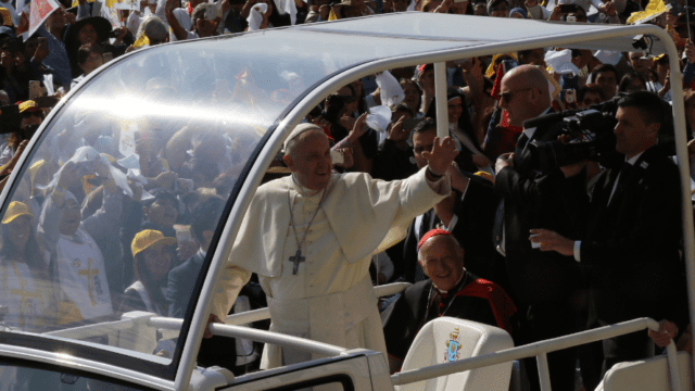 Papa Francisco en el Parque O'Higgins, 2018.
